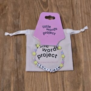 Little Words Project TENNIS MOM Bracelet NWT Stretch Beaded